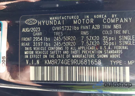 2024 Hyundai Palisade Calligraphy from USA, damaged, VIN KM8R74GE9RU681658